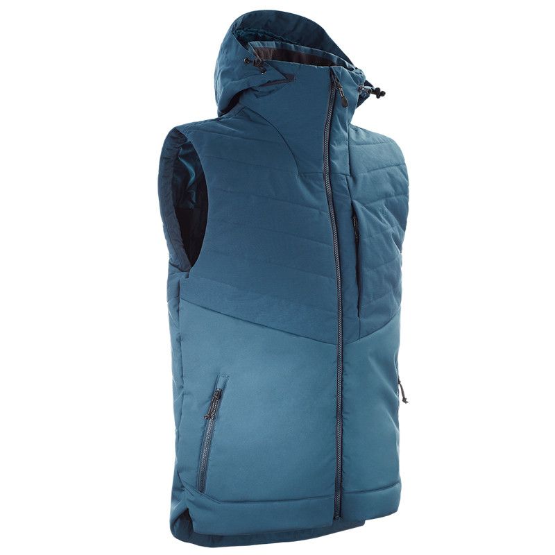 Gilet Sans Manches Homme Hiver - Fermeture éclair, Poches, Coupe Droite, Pour Outdoor Et Cyclisme