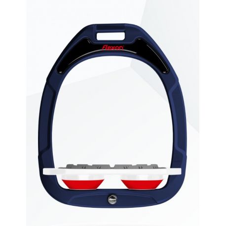 Etriers Flex On GC Marine -Blanc - Rouge Plat Grip