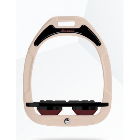 Etriers Flex On GC Marine -Blanc - Rouge Plat Grip